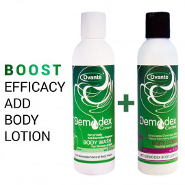 Ovante Anti-Demodex Set, Two Products For Management And Care of Body Demodicosis: Follicle Mites Control Lotion and Therapeutic Body Wash - 2 X 6.0 oz (360 mL)