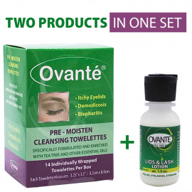 Ovante Demodex Control Wipes | Lids & Lash Serum | Complete Anti-Demodex Solution.